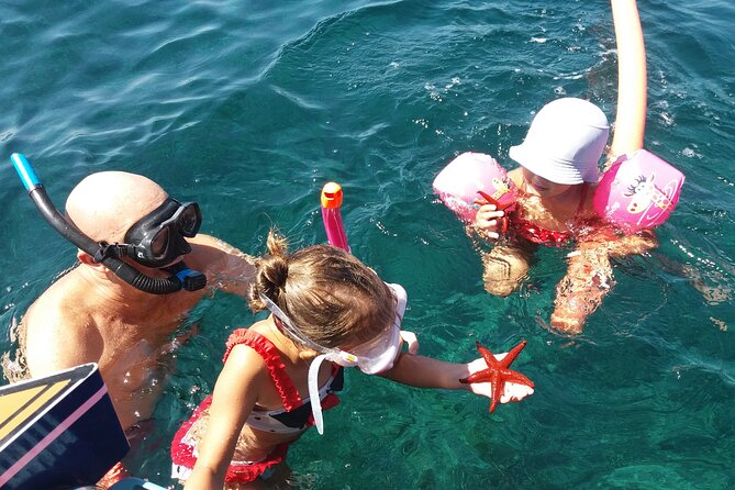 Private ride with sea bath in Solar Catamaran - Snorkeling over rocks, sand, and seagrass