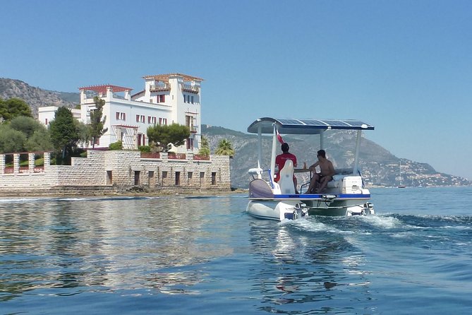 Private Sunset Tour in Solar Boat near Nice and Monaco - Villa Ephrussi de Rothschild from the sea