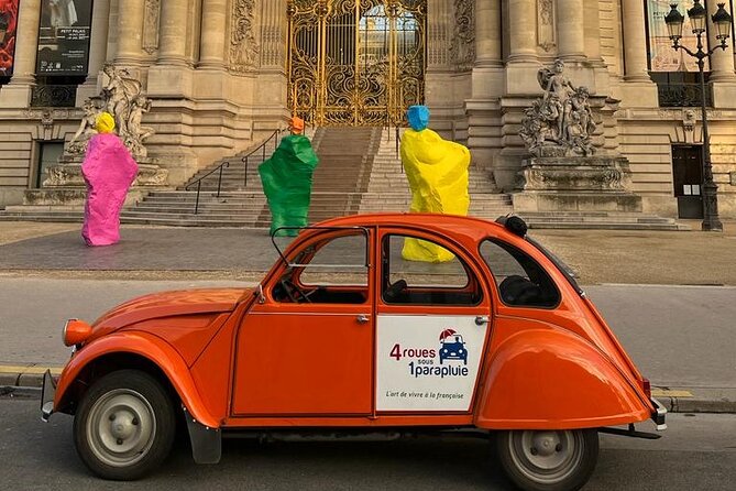 Private tour Paris 3 hours in vintage Citroën 2CV - Group size, comfort, and the price
