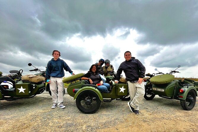 Private vintage sidecar tour of the D-Day Landing Beaches - Meeting in Bayeux and gearing up