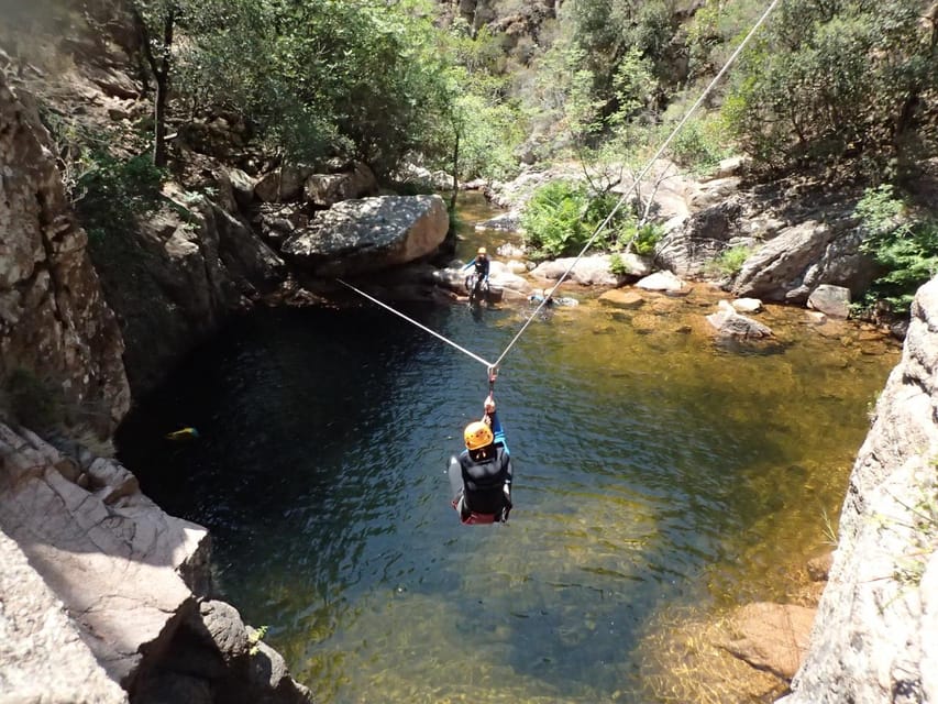 Propriano: Baracci Canyon Beginners Canyoning Tour - The ropeway ride through Baracci Canyon