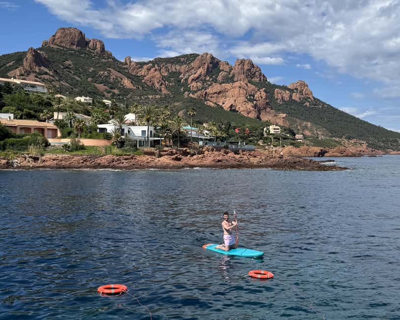 Saint-Raphaël: Golden Island Afternoon Cruise with Drinks - The 3 p.m. anchorage near Cap Roux