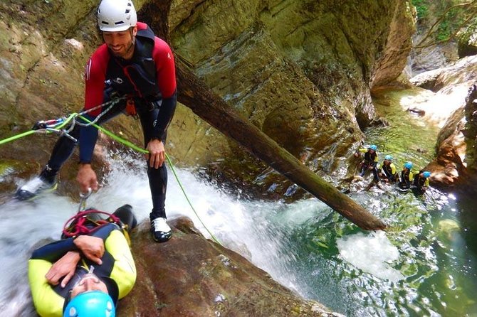 Sports canyoning in the Vercors near Grenoble - What the $90.70 price includes