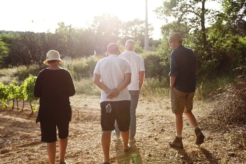 Truffle Hunting in Provence - Starting beneath the trees at Les Pastras