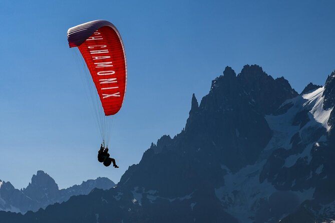 Two-seater paragliding flight in Chamonix - Taking Off Above Chamonix