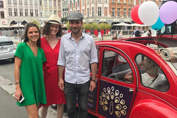 Unique Tour of Lille by Convertible 2CV - 1h00 - Porte de Paris and Place de la République